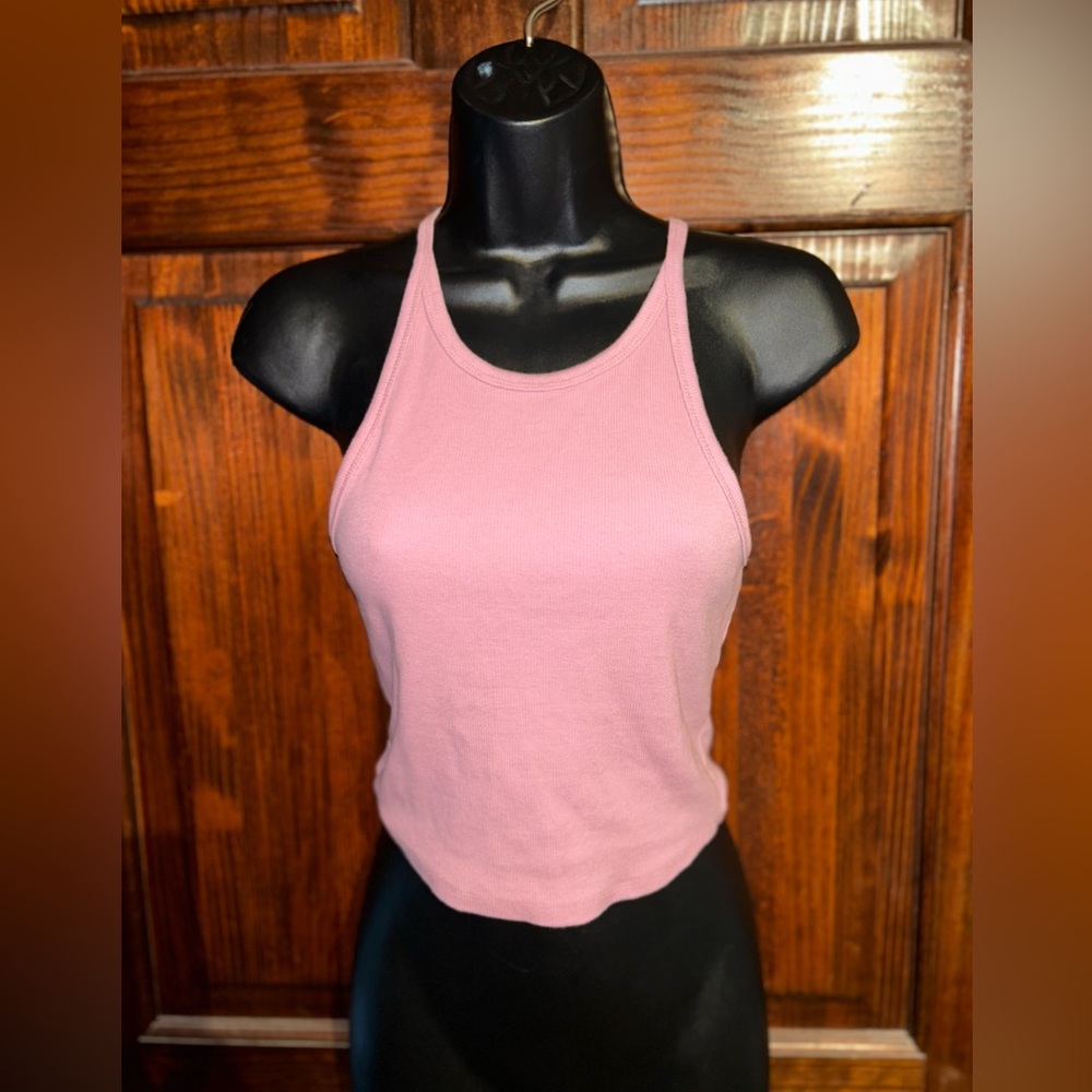 Pink/ blush crop tank